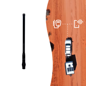 UHF & Cellular Combo Smart Antenna - 780mm Matte Black